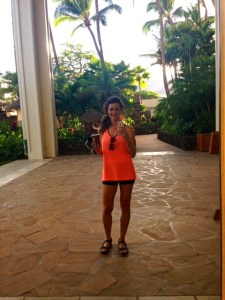 Hawaiian selfie on my way to the gym at sunrise in Maui last summer. 