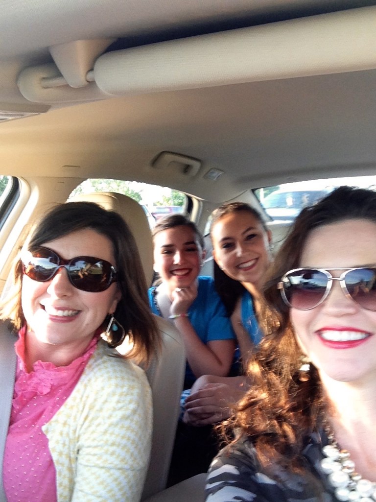 With my car dance buddy Jill Martin, who also co-wrote DANCE MOM SURVIVAL GUIDE with me. LOVE having a fun friend to get out with.