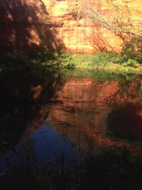 Reflection pool for a bit of reflection. 