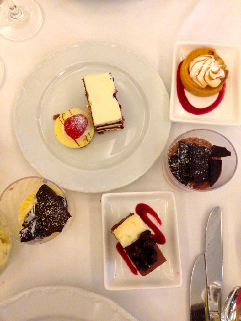 Desserts from Waldorf Astoria's famed brunch. I tried them all. 