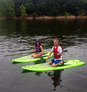 Heading out for a morning paddle board into the cove. 