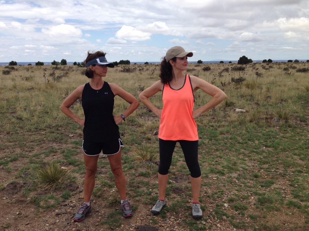 Our Wonder Women pose after reaching the top of Black Mesa. 
