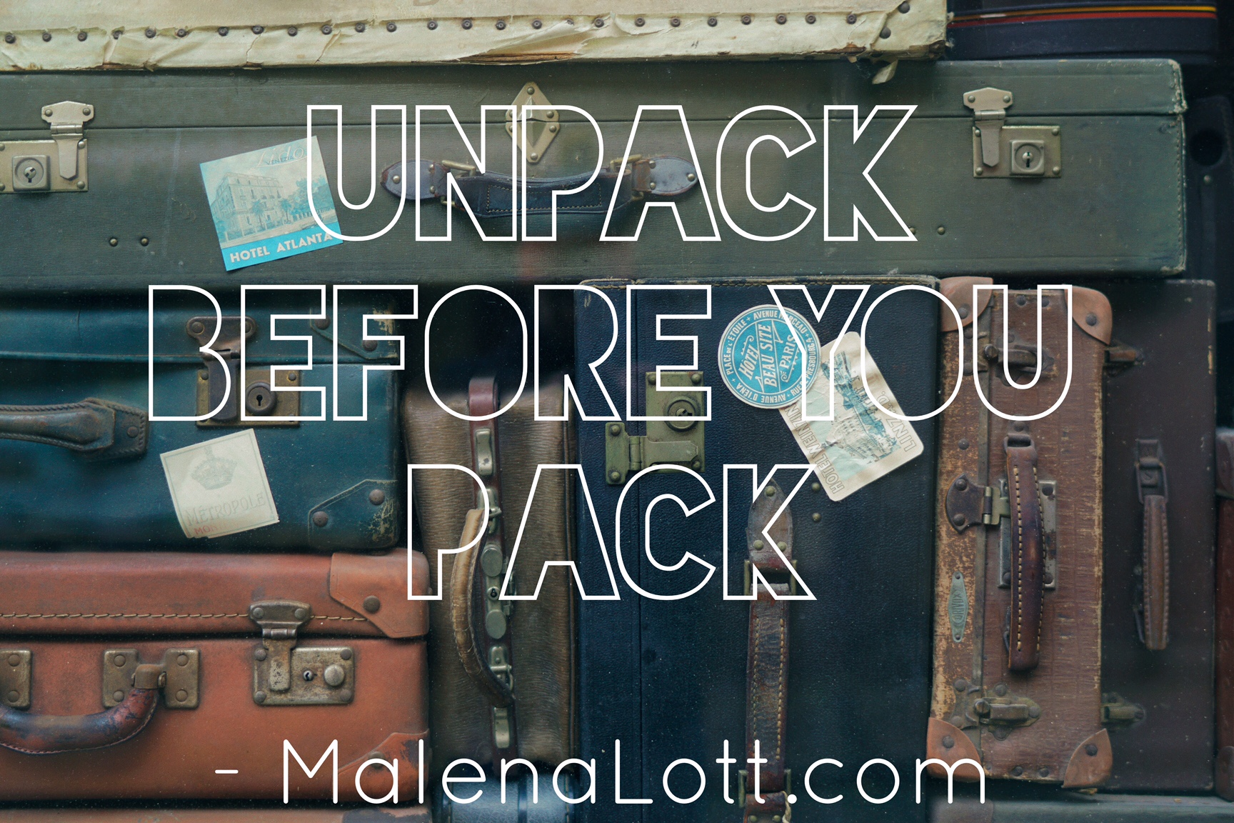 Unpack Before You&nbsp;Pack